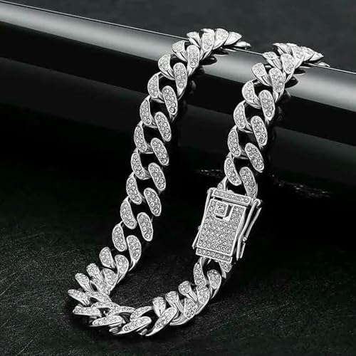 DaBingDian Haustierzubehör Chihuahua Neue Diamant-eingelegte kubanische Kette Zinklegierung Gold Halskette Halsband Dekorative Kette Katze Hund DaBingDian Haustierzubehör Chihuahua Neue Diamant-eingelegte kubanische Kette Zinklegierung Gold Halskette Halsband Dekorative Kette Katze Hund von DaBingDian