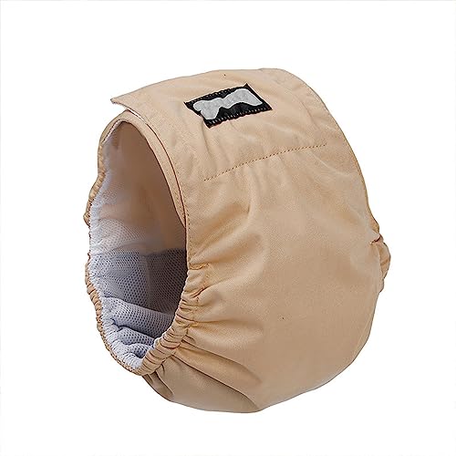 Bauchband Für Männliche Hundewickel, Hochsaugfähige Hundewindeln, Wiederverwendbare Bauchwickel/waschbare Männliche Hundehaustierwindeln Für Erregbare Urininkontinenz,XL,Beige von DaBoJinGo