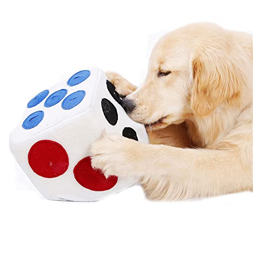 DaBoJinGo Schnüffeltrainingsspielzeug/Interaktives Hundespielzeug im Würfelstil, Welpenspielzeug zum Zahnen, interaktives Hundespielzeug zur geistigen Stimulation, Hundepuzzlespielzeug von DaBoJinGo
