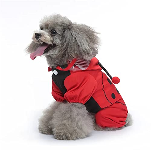 Wasserdichter Hunderegenmantel, Regen-/wasserabweisend, Verstellbarer Kordelzug, abnehmbare Kapuze, stilvolle Premium-Hunderegenmäntel,XL von DaBoJinGo