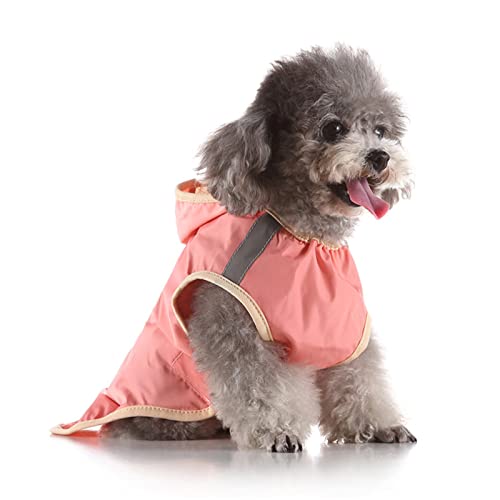Wasserdichter Regenmantel für Haustiere, Regenbekleidung, verstellbare Lange Klettbänder, 100% wasserdichte Regenjacke,2XL von DaBoJinGo