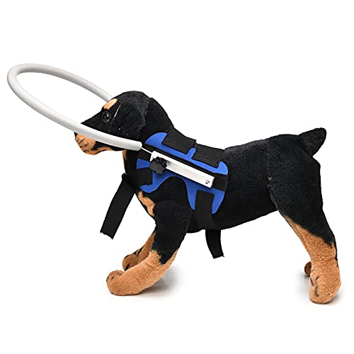 Blind Hundezubehör Hundegeschirr Weste Anti-Kollision Kopfschutz Ring Verstellbar Hund Halo für Kleine Mittlere Große Hunde von DaMohony