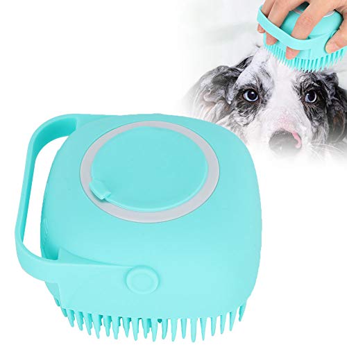 DaMohony Haustier Hund Katze Bad Massage Bürste Reinigung mit Shampoo Aufbewahrung Silikon von DaMohony