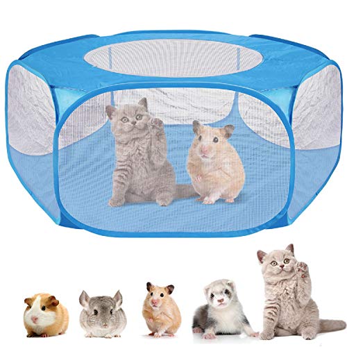 Haustierlauf, faltbar, Laufstall für Welpen, Laufstall für Hunde, für den Innen- und Außenbereich, Zelt für Haustiere, wasserdicht und atmungsaktiv, für Katzen, Kaninchen, Hamster, Chinchillas, Igel von DaMohony