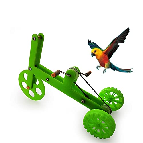 DaMohony Papageien, Fahrradspielzeug, Vogeltrick, Tisch-Spielzeug für Sittiche, Finken, Kakadus, Lovebirds von DaMohony