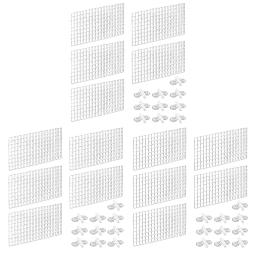 Daconovo 30 Stück Aquarium Divider Aquarium Teiler Filter Gitter Trenn Gitter Tray Isolation Board Gitter mit 60 PCS SaugnäPfen von Daconovo