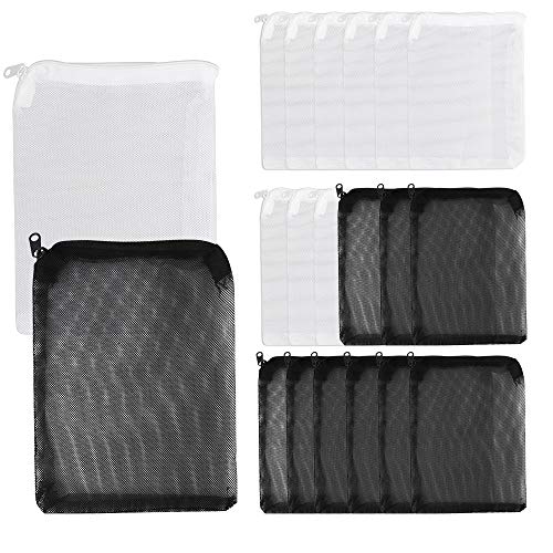 Dadabig 20 Stück Aquarium Filterbeutel, Nylon Medien Mesh Aquarium Netzfilterbeutel Wiederverwendbare Filtersack mit Kordelzug Reißverschluss für Aktivkohle- und Ammoniak-Entferner, Weiß und Schwarz Dadabig 20 Stück Aquarium Filterbeutel, Nylon Medien Mesh Aquarium Netzfilterbeutel Wiederverwendbare Filtersack mit Kordelzug Reißverschluss für Aktivkohle- und Ammoniak-Entferner, Weiß und Schwarz von Dadabig