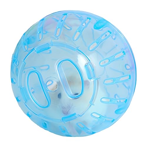 Hamsterrad, 10cm 12cm Durchmesser, Hamsterball Klein Transparent Kunststoff, Laufkugel für Hamster, Hamster Laufball Gymnastikball, Laufrad Hamster für Kleintiere Mäuse (12 cm) von Daelesr