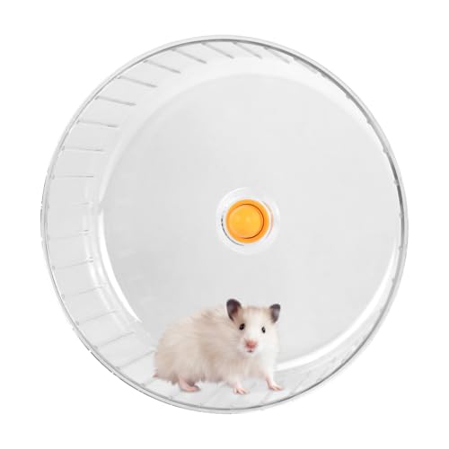 Laufrad Hamster Leise Spinner, Hamsterrad 17 cm, Hamster Spinner, Hamstertrainingsrad, Leise Hamsters Spielzeug Transparent, Hamsters Rad Kunststoff für Chinchillas Eichhörnchen Rennmäuse von Daelesr