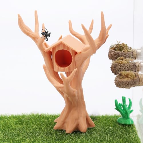 Daerky Springender Spinnenbaum, Spinnenversteckhöhle, Baumförmiges Kletterspielzeug & Höhle, 3D-gedrucktes dekoratives Zubehör für springende Spinnen, Wolfspinnen, Mantisen & kleine Baumbewohner Daerky Springender Spinnenbaum, Spinnenversteckhöhle, Baumförmiges Kletterspielzeug & Höhle, 3D-gedrucktes dekoratives Zubehör für springende Spinnen, Wolfspinnen, Mantisen & kleine Baumbewohner von Daerky
