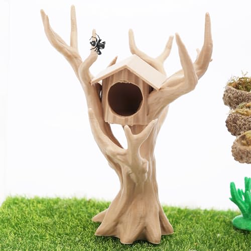 Daerky Springender Spinnenbaum, Spinnenversteckhöhle, baumförmiges Kletterspielzeug und Höhle, 3D-gedrucktes dekoratives Zubehör für springende Spinnen, Wolfspinnen, Mantisen und kleine Baumtiere Daerky Springender Spinnenbaum, Spinnenversteckhöhle, baumförmiges Kletterspielzeug und Höhle, 3D-gedrucktes dekoratives Zubehör für springende Spinnen, Wolfspinnen, Mantisen und kleine Baumtiere von Daerky