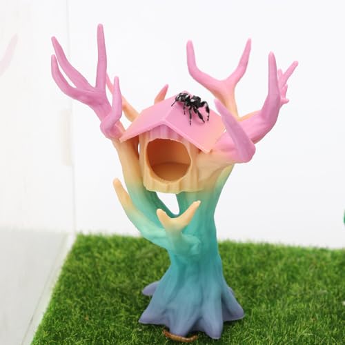 Daerky Springender Spinnenbaum, Spinnenversteckhöhle, baumförmiges Kletterspielzeug und Höhle, 3D-gedrucktes dekoratives Zubehör für springende Spinnen, Wolfspinnen, Mantisen und kleine Baumtiere Daerky Springender Spinnenbaum, Spinnenversteckhöhle, baumförmiges Kletterspielzeug und Höhle, 3D-gedrucktes dekoratives Zubehör für springende Spinnen, Wolfspinnen, Mantisen und kleine Baumtiere von Daerky