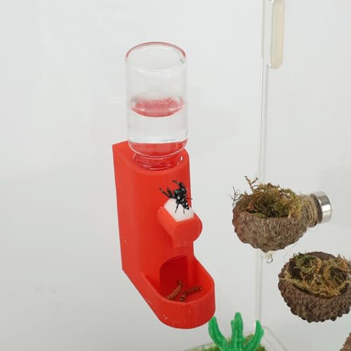 Daerky Wasserspender für Kleintiere, magnetischer Futterspender zum Aufhängen und versteckte Höhle – Zubehör für springende Spinnen, Wolfspinnen, Mantisen, Baumtiere und andere kleine Kreaturen – 5 ml Daerky Wasserspender für Kleintiere, magnetischer Futterspender zum Aufhängen und versteckte Höhle – Zubehör für springende Spinnen, Wolfspinnen, Mantisen, Baumtiere und andere kleine Kreaturen – 5 ml von Daerky