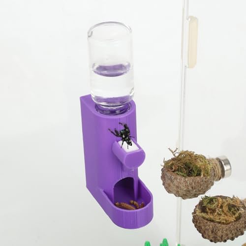 Daerky Wasserspender für Kleintiere, magnetischer Futterspender zum Aufhängen und versteckte Höhle – Zubehör für springende Spinnen, Wolfspinnen, Mantisen, Baumtiere und andere kleine Kreaturen – 5 ml Daerky Wasserspender für Kleintiere, magnetischer Futterspender zum Aufhängen und versteckte Höhle – Zubehör für springende Spinnen, Wolfspinnen, Mantisen, Baumtiere und andere kleine Kreaturen – 5 ml von Daerky