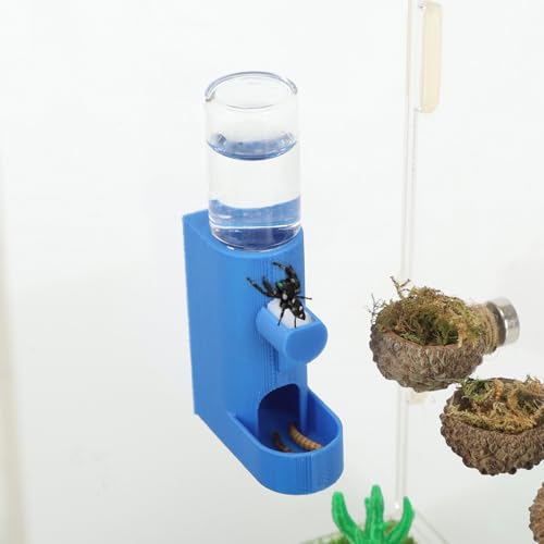 Daerky Wasserspender für Kleintiere, magnetischer Futterspender zum Aufhängen und versteckte Höhle – Zubehör für springende Spinnen, Wolfspinnen, Mantisen, Baumtiere und andere kleine Kreaturen – 5 ml Daerky Wasserspender für Kleintiere, magnetischer Futterspender zum Aufhängen und versteckte Höhle – Zubehör für springende Spinnen, Wolfspinnen, Mantisen, Baumtiere und andere kleine Kreaturen – 5 ml von Daerky
