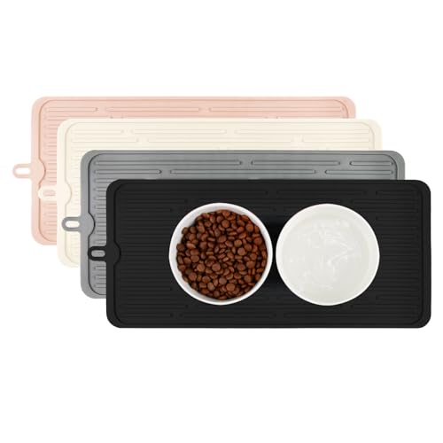 Dahaiwua Wasserdichtes Haustier-Tischset, Futtermatten, rutschfeste Katzenfutter-Matten, Katzenfutter-Matten für Boden mit Lippe, Hundefuttermatte, Beige Dahaiwua Wasserdichtes Haustier-Tischset, Futtermatten, rutschfeste Katzenfutter-Matten, Katzenfutter-Matten für Boden mit Lippe, Hundefuttermatte, Beige von Dahaiwua
