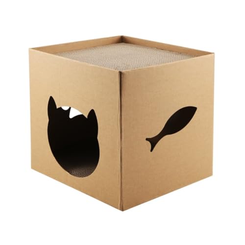 Daijianbin Katzen-Papphaus mit Kratz-Pads: Spiel- und Wohnaccessoire für Katzengeburtstage, Hasen und Kleine Haustiere Daijianbin Katzen-Papphaus mit Kratz-Pads: Spiel- und Wohnaccessoire für Katzengeburtstage, Hasen und Kleine Haustiere von Daijianbin