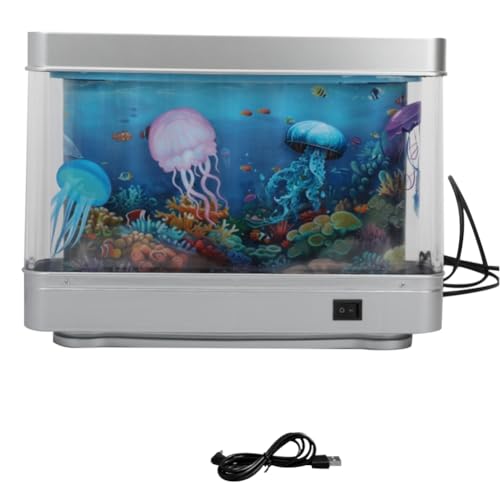 Daijianbin USB Simulierte Aquariumlampe, Künstliches Tropisches Aquariumlicht, Aquariumdekor, Nachtlicht, Virtueller Ozean, LED-Tischlampe von Daijianbin