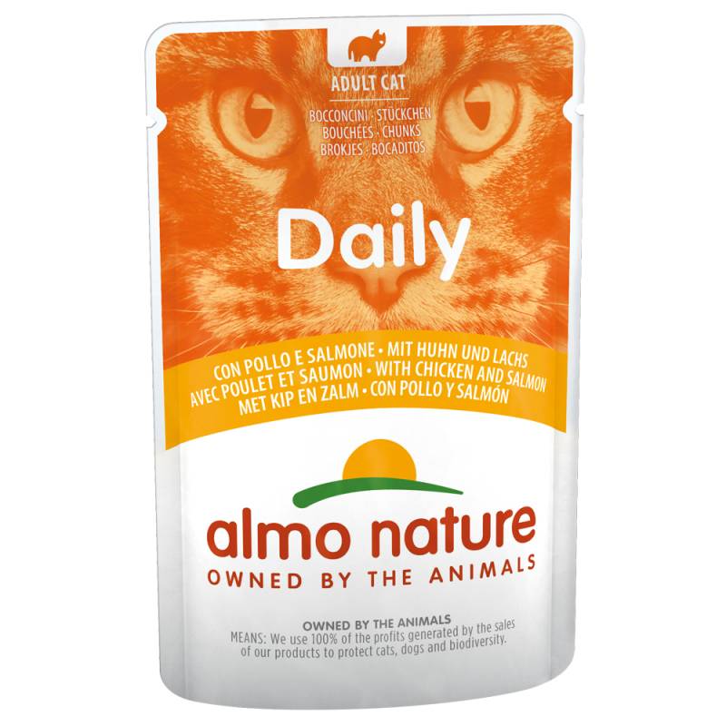 Sparpaket Almo Nature Daily Menu Pouch 12 x 70 g - Mixpaket 1 (3 Sorten) von Almo Nature Daily