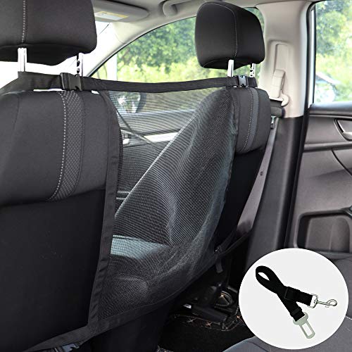 DaizySight Auto Hund Net Barrier, Durch Fahrzeug Small Mesh Barrier, Um Hunde Und Tierhaare Vom Vordersitz Fernzuhalten, mit Verstellbarem Pet Car Sicherheitsgurt DaizySight Auto Hund Net Barrier, Durch Fahrzeug Small Mesh Barrier, Um Hunde Und Tierhaare Vom Vordersitz Fernzuhalten, mit Verstellbarem Pet Car Sicherheitsgurt von DaizySight