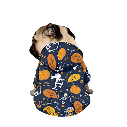 Dajingkj Halloween-Hunde-Kapuzenpullover für mittelgroße und große Hunde, modisch, niedlich, Haustierkleidung, Sweatshirts mit Taschen, warmer Mantel für Welpen, Herbst, Winter, festliche Dajingkj Halloween-Hunde-Kapuzenpullover für mittelgroße und große Hunde, modisch, niedlich, Haustierkleidung, Sweatshirts mit Taschen, warmer Mantel für Welpen, Herbst, Winter, festliche von Dajingkj