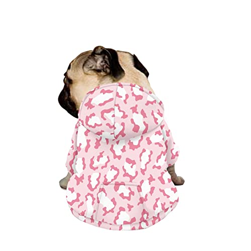 Dajingkj Hunde-Kapuzenpullover mit Leopardenmuster für mittelgroße und große Hunde, modisch, niedlich, Sweatshirts mit Taschen, warmer Mantel für Welpen, Herbst, Winter, Festliches Verkleiden, Dajingkj Hunde-Kapuzenpullover mit Leopardenmuster für mittelgroße und große Hunde, modisch, niedlich, Sweatshirts mit Taschen, warmer Mantel für Welpen, Herbst, Winter, Festliches Verkleiden, von Dajingkj