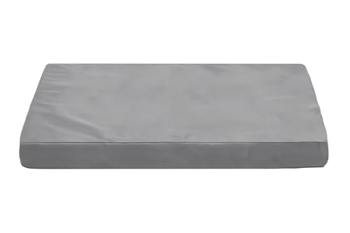 Dalema Hundebett-Bezug (L x B x H): 104 x 68 x 10 cm. Wasserdichter, strapazierfähiger Oxford-Bett-Ersatzbezug mit Reißverschluss. Waschbarer, abnehmbarer Matratzenschoner. Hellgrau, nur Bezug von Dalema
