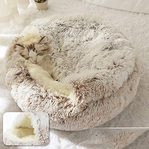 DanChen Katzen Schlafsack mit Weichem Innenkissen,Plüsch Katzenhöhle Waschbar Warme Rund Katzenbett Hundebett Katzenkorb,rutschfest,für Katzen,Kleintiere oder Welpen DanChen Katzen Schlafsack mit Weichem Innenkissen,Plüsch Katzenhöhle Waschbar Warme Rund Katzenbett Hundebett Katzenkorb,rutschfest,für Katzen,Kleintiere oder Welpen von DanChen