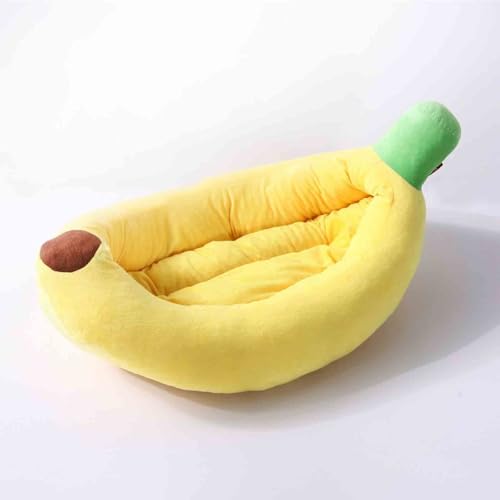 Danchen Bequemes Haustier-Sofa in Bananenform, mit abnehmbarem Bezug, atmungsaktiv, praktisches Haustierkissen, waschbar, weich, für Hunde und Katzen, 85 cm, Gelb Danchen Bequemes Haustier-Sofa in Bananenform, mit abnehmbarem Bezug, atmungsaktiv, praktisches Haustierkissen, waschbar, weich, für Hunde und Katzen, 85 cm, Gelb von Danchen