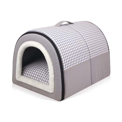 Danchen Hundebett-Haus, 2-in-1, großes Igluhaus für Haustiere, mit beruhigendem abnehmbarem Kissen, wasserdicht, rutschfest, faltbar, Anti-Angst, weich, warmes Bett für Hunde, Welpen, Katzen, Danchen Hundebett-Haus, 2-in-1, großes Igluhaus für Haustiere, mit beruhigendem abnehmbarem Kissen, wasserdicht, rutschfest, faltbar, Anti-Angst, weich, warmes Bett für Hunde, Welpen, Katzen, von Danchen