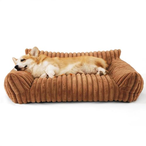 Danchen Hundebett-Sofa, weich, flauschig, Schlafzimmer, Hunde und Katzen, mit rutschfester Unterseite, atmungsaktiv, beruhigend, Wohnzimmer, Haustier-Couch-Matratze für große, mittelgroße Welpen Danchen Hundebett-Sofa, weich, flauschig, Schlafzimmer, Hunde und Katzen, mit rutschfester Unterseite, atmungsaktiv, beruhigend, Wohnzimmer, Haustier-Couch-Matratze für große, mittelgroße Welpen von Danchen