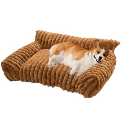 Danchen Hundesofa, geräumiges Haustier- und Katzenbett, Couch mit rutschfester Unterseite, weiche, flauschige Welpen-Matratze für mittelgroße Hunde, Plüschmatratze für drinnen und Schlafzimmer Danchen Hundesofa, geräumiges Haustier- und Katzenbett, Couch mit rutschfester Unterseite, weiche, flauschige Welpen-Matratze für mittelgroße Hunde, Plüschmatratze für drinnen und Schlafzimmer von Danchen