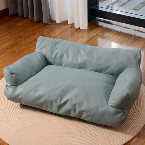 Danchen Hundesofa für mittelgroße und kleine Hunde, wasserdichte Haustier-Couch mit rutschfester Unterseite, bequeme, orthopädische Katzen-/Hundebetten, Matratze, Liege, Kissen, Stuhl (Blau, 75 x 50 x Danchen Hundesofa für mittelgroße und kleine Hunde, wasserdichte Haustier-Couch mit rutschfester Unterseite, bequeme, orthopädische Katzen-/Hundebetten, Matratze, Liege, Kissen, Stuhl (Blau, 75 x 50 x von Danchen