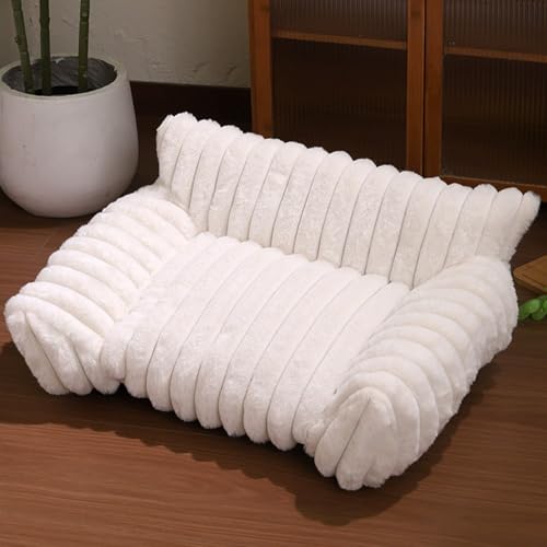 Danchen Orthopädisches Haustiersofa aus Plüsch, mit rutschfester Unterseite, weiches, beruhigendes Kissen für Welpen, Erwachsene, Haustiere, Kissen für drinnen und Zuhause, Schlafzimmer, Wohnzimmer von Danchen