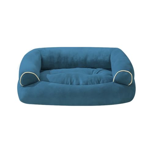 Danchen Orthopädisches Hundesofa, für kleine und große Hunde, Katzen-Sofa, Kissen, mittlere Unterstützung, maschinenwaschbar, Haustier-Couch, wendbar, 3-seitige Nackenrolle mit rutschfester Unterseite Danchen Orthopädisches Hundesofa, für kleine und große Hunde, Katzen-Sofa, Kissen, mittlere Unterstützung, maschinenwaschbar, Haustier-Couch, wendbar, 3-seitige Nackenrolle mit rutschfester Unterseite von Danchen