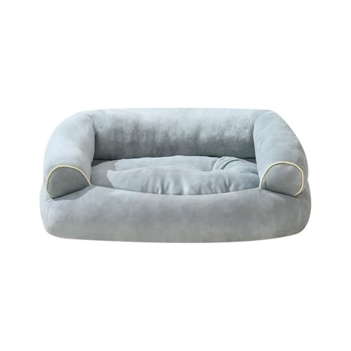 Danchen Orthopädisches Hundesofa, für kleine und große Hunde, Katzen-Sofa, Kissen, mittlere Unterstützung, maschinenwaschbar, Haustier-Couch, wendbar, 3-seitige Nackenrolle mit rutschfester Unterseite Danchen Orthopädisches Hundesofa, für kleine und große Hunde, Katzen-Sofa, Kissen, mittlere Unterstützung, maschinenwaschbar, Haustier-Couch, wendbar, 3-seitige Nackenrolle mit rutschfester Unterseite von Danchen