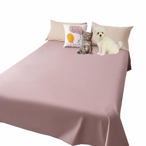 Danchen Waschbare, wasserdichte Hunde- und Katzendecke, weiche Sofa-/Couch-Schutzbezüge, staubdichter Möbelschutz für mittelgroße und große Haustiere (230 x 250 cm, Rosa) von Danchen