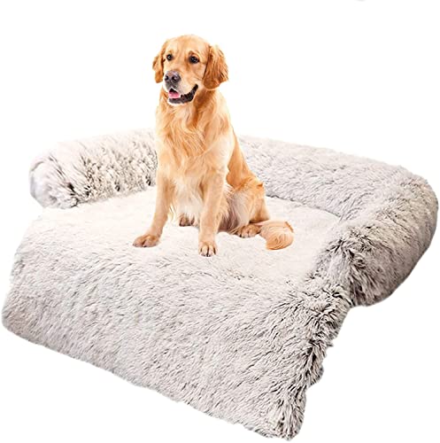 Danchen Bequemes Hundebett, ultraweich, Plüsch, Hundematte, Sofa, Angstlinderung, beruhigendes Hundekissen, waschbar, Möbelschutz, Haustierbett, Auto, Hundedecke, Pad, L 90 x 90 x 20 cm Danchen Bequemes Hundebett, ultraweich, Plüsch, Hundematte, Sofa, Angstlinderung, beruhigendes Hundekissen, waschbar, Möbelschutz, Haustierbett, Auto, Hundedecke, Pad, L 90 x 90 x 20 cm von Danchen