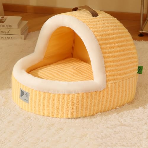 2-in-1 Katzenhaus für kleine Hunde, weich, gemütlich, Katzenhöhle, Bett, für den Innenbereich, rutschfest, Haustierkorb, Bett, Anti-Angst, Katze, Hund, Schlafnest, Kuschelbett für alle Jahreszeiten 2-in-1 Katzenhaus für kleine Hunde, weich, gemütlich, Katzenhöhle, Bett, für den Innenbereich, rutschfest, Haustierkorb, Bett, Anti-Angst, Katze, Hund, Schlafnest, Kuschelbett für alle Jahreszeiten von Dancmiu