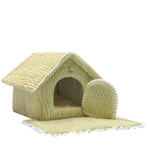 Cozy Dog Cat House Indoor Puppy Kitten Sleeping Nest Foldable Portable Pet Bed House, Soft Removable Dogs Cats Tent Bed with Sleeping Cushion von Dancmiu