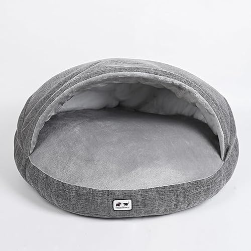 Dancmiu Weiches 2-in-1 Hund Katze Schlafbett, Warme Plüsch Katze Hund Zelt Bett, halb geschlossene Katze Hundebett Haustierkissen, Anti-Angst Welpen Kätzchen Beruhigendes Bett Dancmiu Weiches 2-in-1 Hund Katze Schlafbett, Warme Plüsch Katze Hund Zelt Bett, halb geschlossene Katze Hundebett Haustierkissen, Anti-Angst Welpen Kätzchen Beruhigendes Bett von Dancmiu