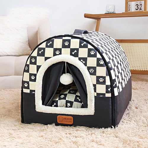 Pet Cave House for Dogs Cats, Soft Warm Dog Bed Sleeping Nest, Comfy 2-in-1 Dog House Pet Bed, Non-Slip Breathable Small Medium Dog Cat Bed von Dancmiu
