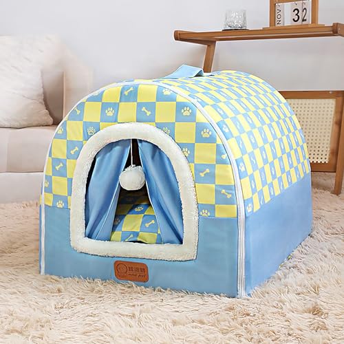 Pet Cave House for Dogs Cats, Soft Warm Dog Bed Sleeping Nest, Comfy 2-in-1 Dog House Pet Bed, Non-Slip Breathable Small Medium Dog Cat Bed von Dancmiu