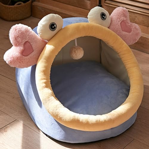 Tragbare Hund Katze Zwinger Weiche Warme Hundehöhle Bett mit Abnehmbarem Kissen Rutschfest Waschbar Hund Katze Kissen Bett Sofa Haustiernest Schlafmatte Tragbare Hund Katze Zwinger Weiche Warme Hundehöhle Bett mit Abnehmbarem Kissen Rutschfest Waschbar Hund Katze Kissen Bett Sofa Haustiernest Schlafmatte von Dancmiu