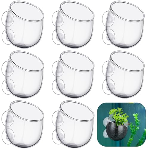 Dandat Aquarium-Pflanzenhalter, transparent, mit Saugnäpfen, für Aquaponische Pflanzen, Wasserspiel, Dekoration, 8 Stück Dandat Aquarium-Pflanzenhalter, transparent, mit Saugnäpfen, für Aquaponische Pflanzen, Wasserspiel, Dekoration, 8 Stück von Dandat