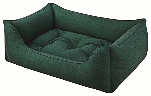 Dandy Dog Hundebett Filz Dunkelgrün - abziehbar Bezug und Füllung waschbar hochwertige robuste filzoptik Made in Germany - Größe XL von Dandy Dog