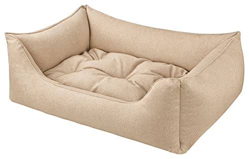 Dandy Dog Hundebett Filz Hellbeige - abziehbar Bezug und Füllung waschbar Kuschelig robuste Filzoptik Made in Germany - Größe L von Dandy Dog