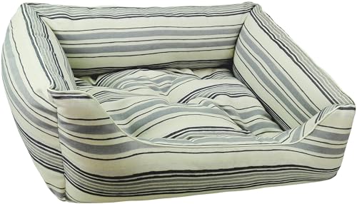 Dandy Dog Hundebett Helgoland Blue- abziebarer Bezug mit waschbarer antiallergischer Füllung Innekissen herausnehmbar - Größe L Dandy Dog Hundebett Helgoland Blue- abziebarer Bezug mit waschbarer antiallergischer Füllung Innekissen herausnehmbar - Größe L von Dandy Dog
