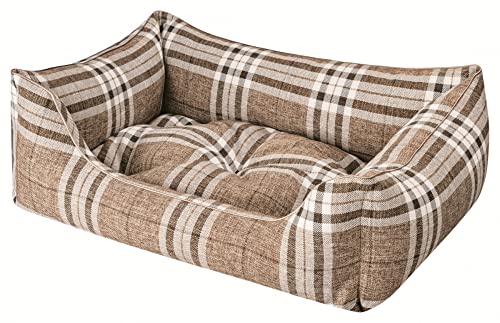 Dandy Dog Hundebett Highlands Beige - abziehbar Bezug und Füllung waschbar kuschelig gelenkschonend hochwertige Qualität Made in Germany - Größe L von Dandy Dog