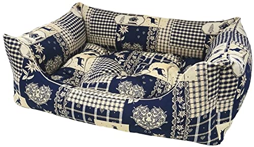 Dandy Dog Hundebett Kitzbühel Blue - abziehbar Bezug und Füllung waschbar robust kuschelig hochwertig Made in Germany - Größe XL Dandy Dog Hundebett Kitzbühel Blue - abziehbar Bezug und Füllung waschbar robust kuschelig hochwertig Made in Germany - Größe XL von Dandy Dog